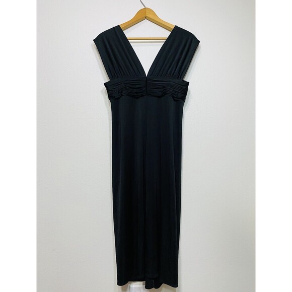 BCBG MaxAzria Empire Waist Black Party Dress Formal Dress Sz M - Picture 5 of 9